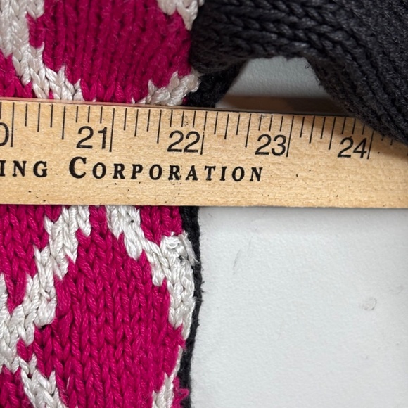 VTG 90s Chaus Ugly Christmas Sweater M 3D Metallic Bobble Patchwork Granny 80s - Picture 9 of 11